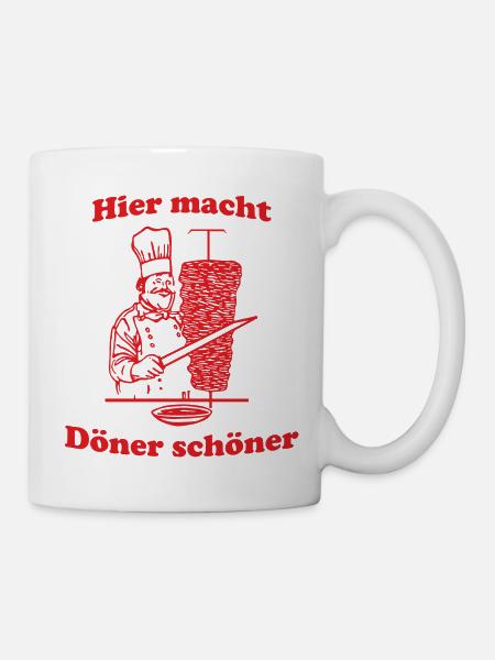 C’est là que Döner vous rend plus belle - Mug blanc - blanc
