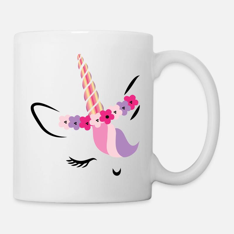 Licorne Licorne Licorne cadeau de créature mythique - Mug blanc - blanc