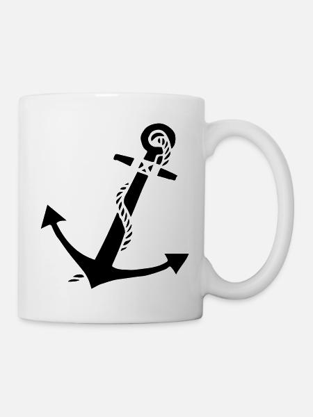 anchor - Tasse - Weiß