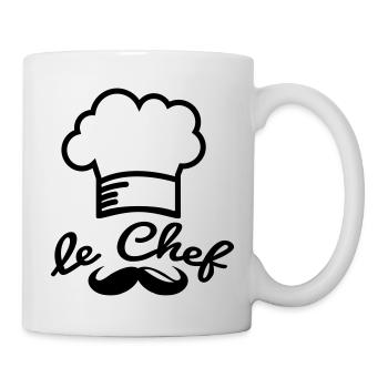 le_chef_f1 - Mug blanc - blanc - Droite