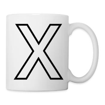 X - Tasse - Weiß - Rechts