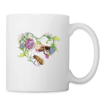 Rettet die Bienen - Tasse - Weiß - Rechts