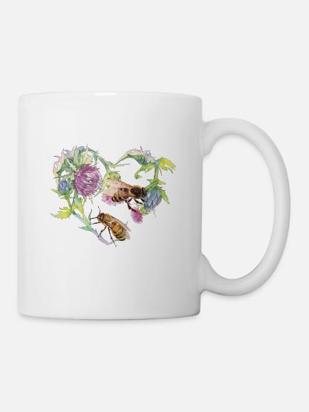 Rettet die Bienen - Tasse - Weiß