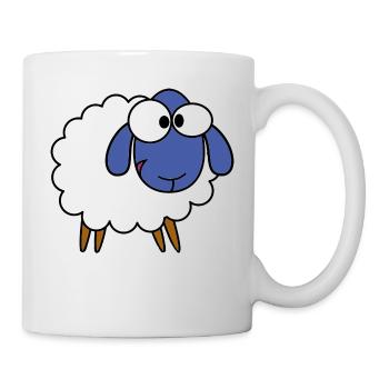 Schaf - Tasse - Weiß - Rechts
