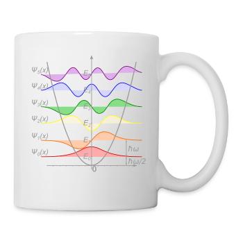 Harmonischer Oszillator Quantenmechanik Physik - Tasse - Weiß - Rechts