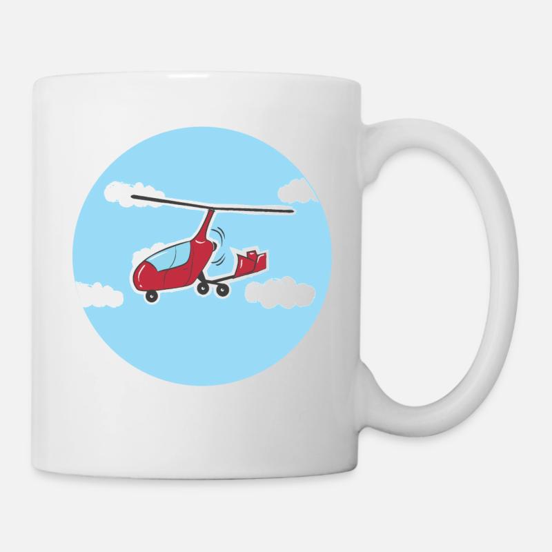 Gyrocopter Gyrocopter Cadeau 0188 - Mug blanc - blanc