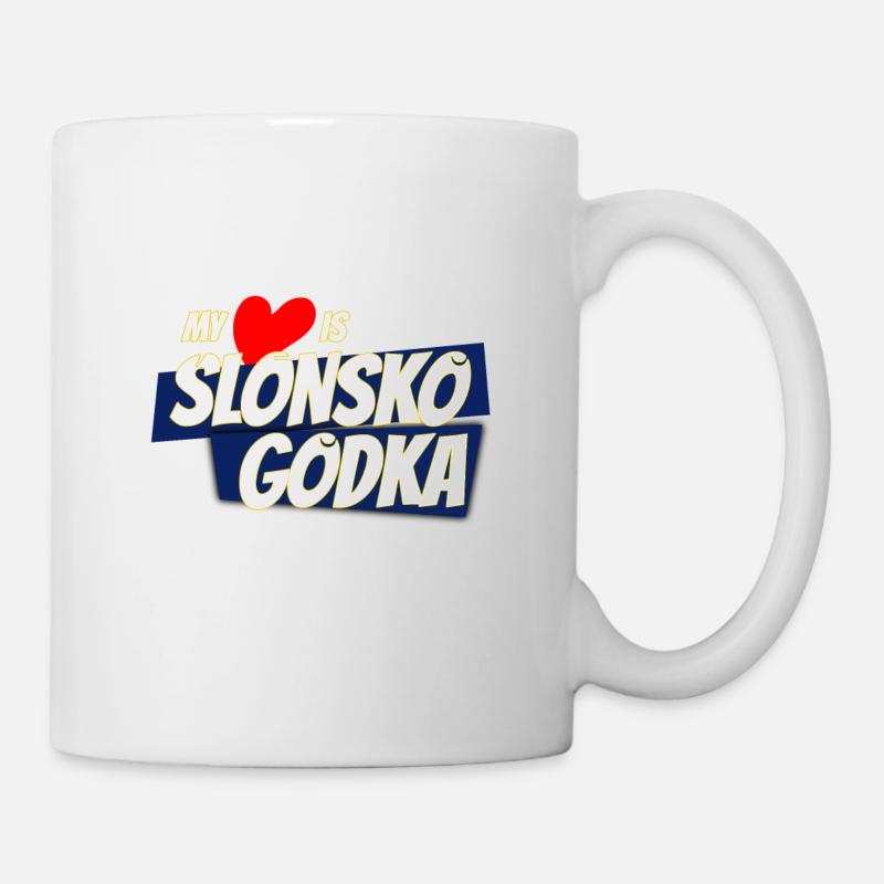 Schlesier mit slonsko godka - Tasse - Weiß