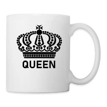 Couronne de reine - Mug blanc - blanc - Droite