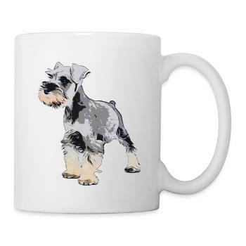 Zwergschnauzer 1 - Tasse - Weiß - Rechts