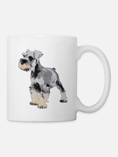 Schnauzer miniature 1 - Mug blanc - blanc