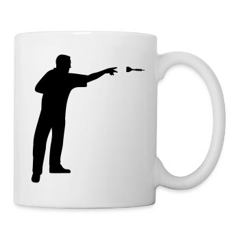 Darts - Mug blanc - blanc - Droite