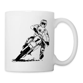 Motocross - Moto Cross - Supercross - MX - SX - Tasse - Weiß - Rechts