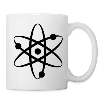 atome wissenschaft nerd - Tasse - Weiß - Rechts