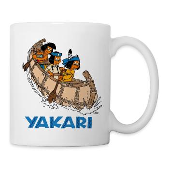 Yakari mit Kanu - Tasse - Weiß - Rechts