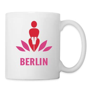 schwarzobr_logo_berlin - Tasse - Weiß - Rechts