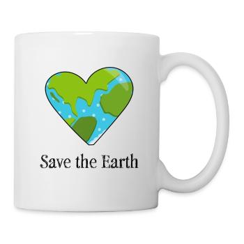 Save the earth environmental protection climate nature gift - Mug - white - Right