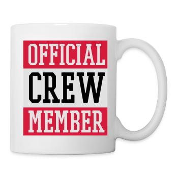 official crew member - Mug blanc - blanc - Droite