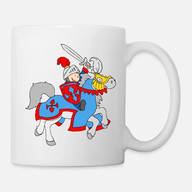 Boy Knight on a Horse - Tasse - Weiß