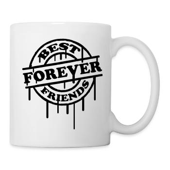 Best Friends Forever Stempel Graffiti - Mug - white - Right