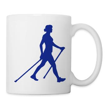 Nordic Walking - Tasse - Weiß - Rechts