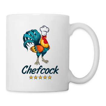 Chefkock chefcock chef cook cuisine gift - Mug - white - Right