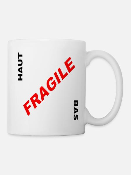 FRAGILE - Mug blanc - blanc