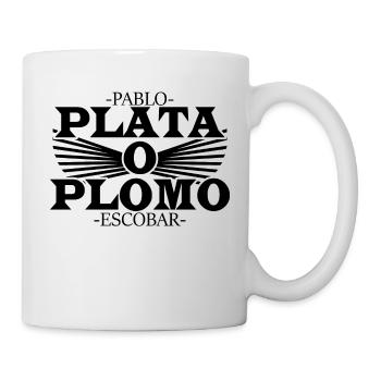Pablo Escobar-Plata o Plomo - Tasse - Weiß - Rechts
