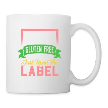 Funny Celiac Allergy Shirt It's Gluten Free - Mug - white - Right