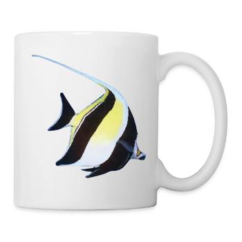 Halterfisch Meerestier Doktorfisch Ozean Geschenk - Tasse - Weiß - Rechts