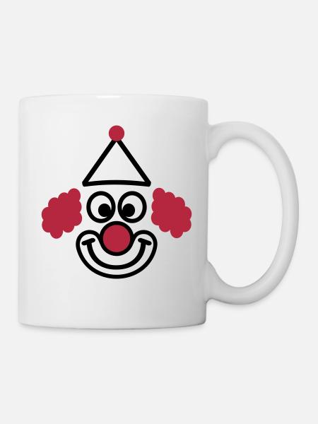 Clown - Tasse - Weiß