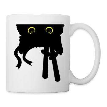Chat Chat Kitty Mietz Ninja Samurai Katana Japon - Mug blanc - blanc - Droite