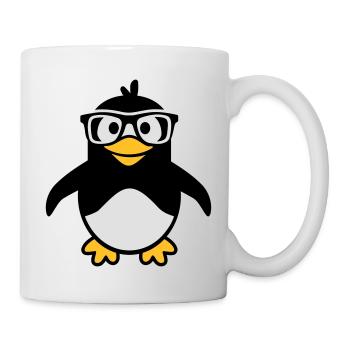 Manchot - Mug blanc - blanc - Droite