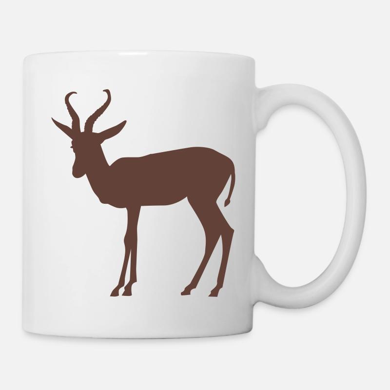 Springbock - Tasse - Weiß