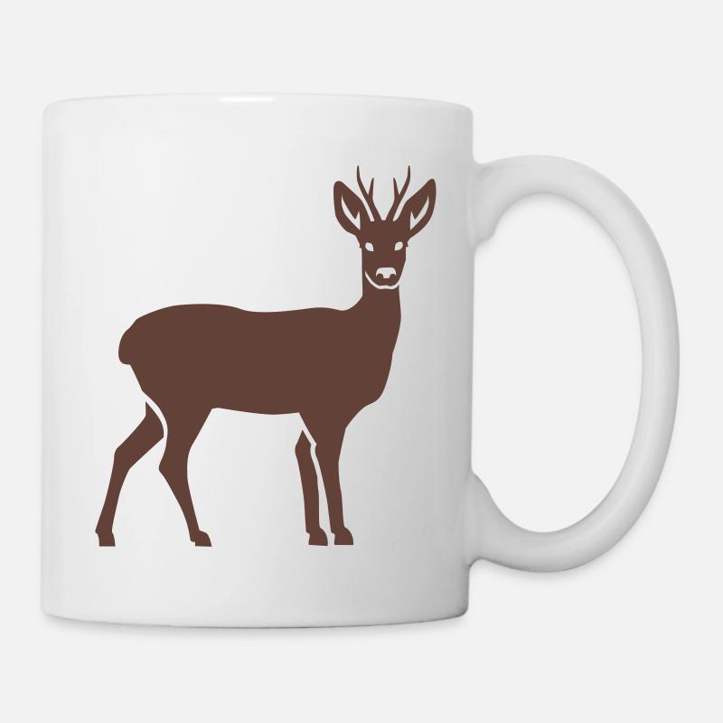 Reh - Tasse - Weiß