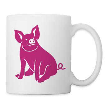 Pig - Mug - white - Right