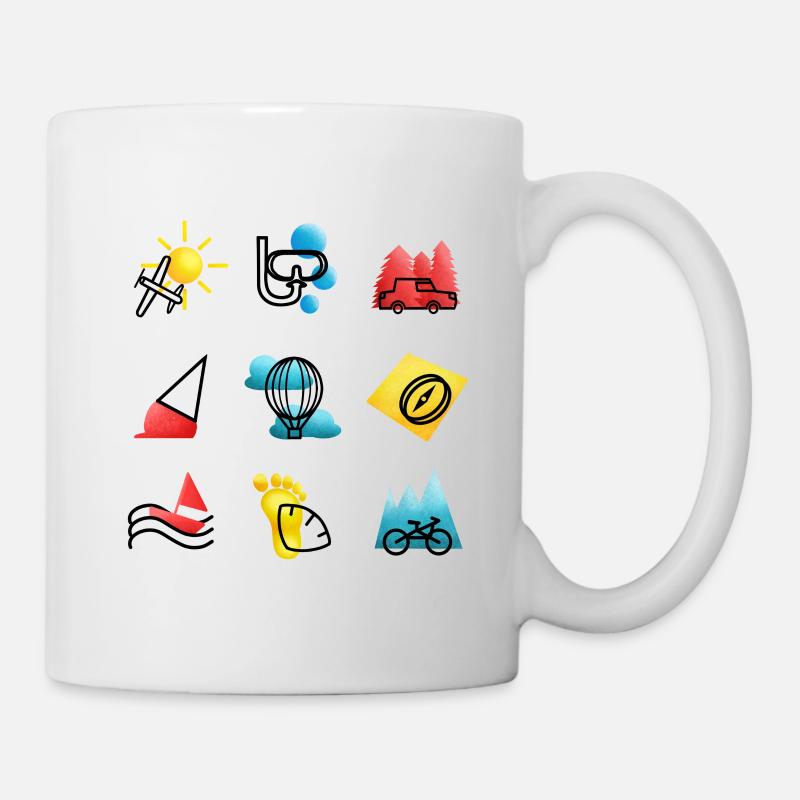 Voyage et vacance - Mug blanc - blanc