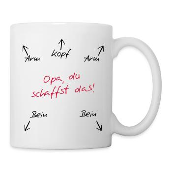 Opa du schaffst das - Tasse - Weiß - Rechts