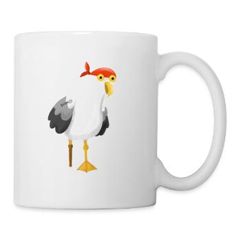 Capitaine pirate pirate Seagull - Mug blanc - blanc - Droite