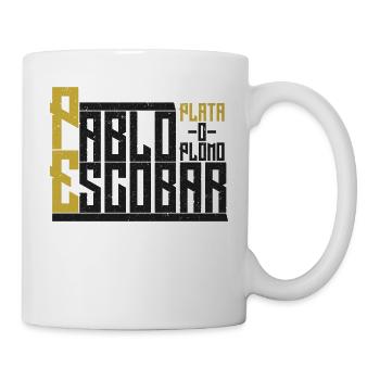 Pablo Escobar-Plata o Plomo - Tasse - Weiß - Rechts