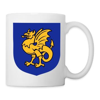 fantasy creature griffin drawing Bornholm - Mug - white - Right