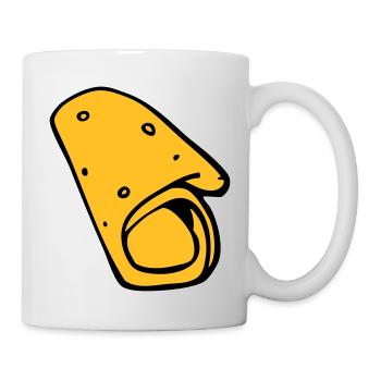 crêpe galette saucisse snack pita - Mug blanc - blanc - Droite