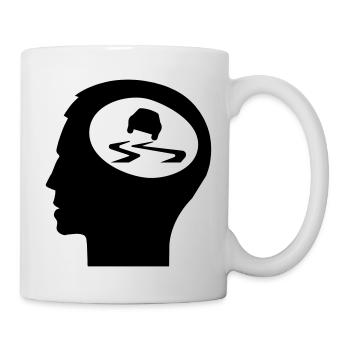 Drift, Nur Drifting im Kopf - Mug blanc - blanc - Droite