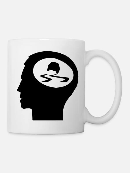 Drift, Nur Drifting im Kopf - Tasse - Weiß