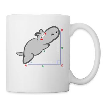 Hippotenuse Drôle de professeur de mathématiques Cadeau - Mug blanc - blanc - Droite