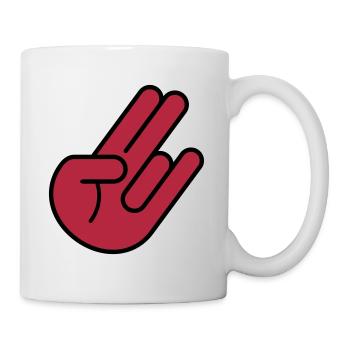 JDM Hand 2c - Tasse - Weiß - Rechts