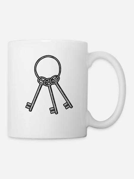 Gefängnis Schlüssel - Tasse - Weiß