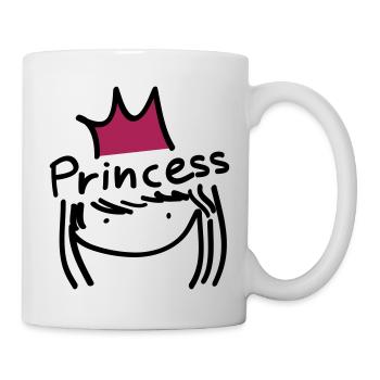 Prinzessin Mädchen Tippfehler - Tasse - Weiß - Rechts