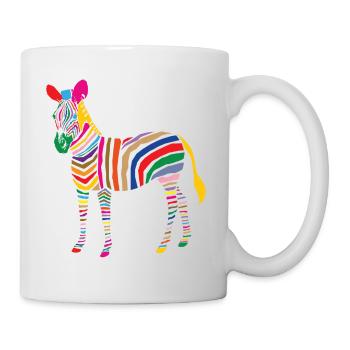 A Touch of Madness - Zebra - Color your Life ! - Tasse - Weiß - Rechts