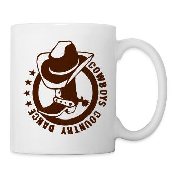 cowboys country dance cowboys landler - Tasse - Weiß - Rechts