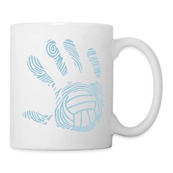 volleyball wasserball hand aufdruck 9 11 - Mug blanc - blanc - Droite